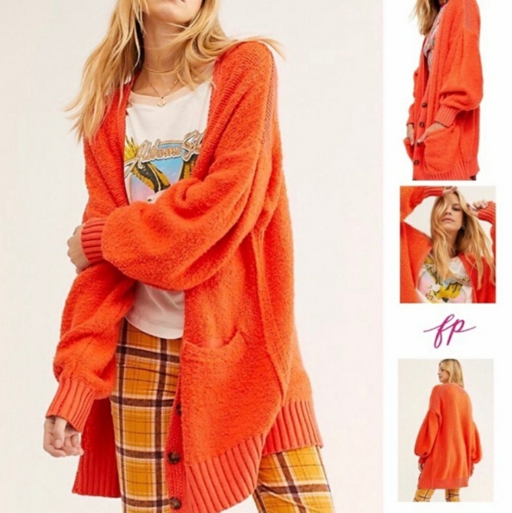 FREE PEOPLE Snow Drop Cardigan Alpaca Blend NWOT